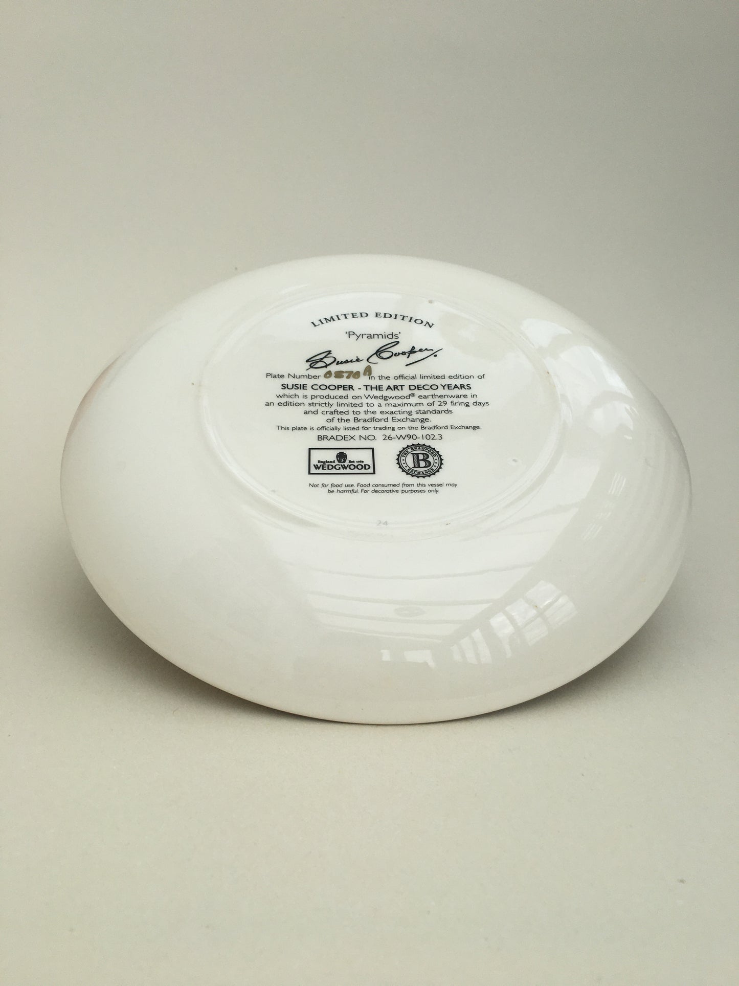 Susie Cooper For Wedgwood - The Art Deco Years, Pyramids Plate