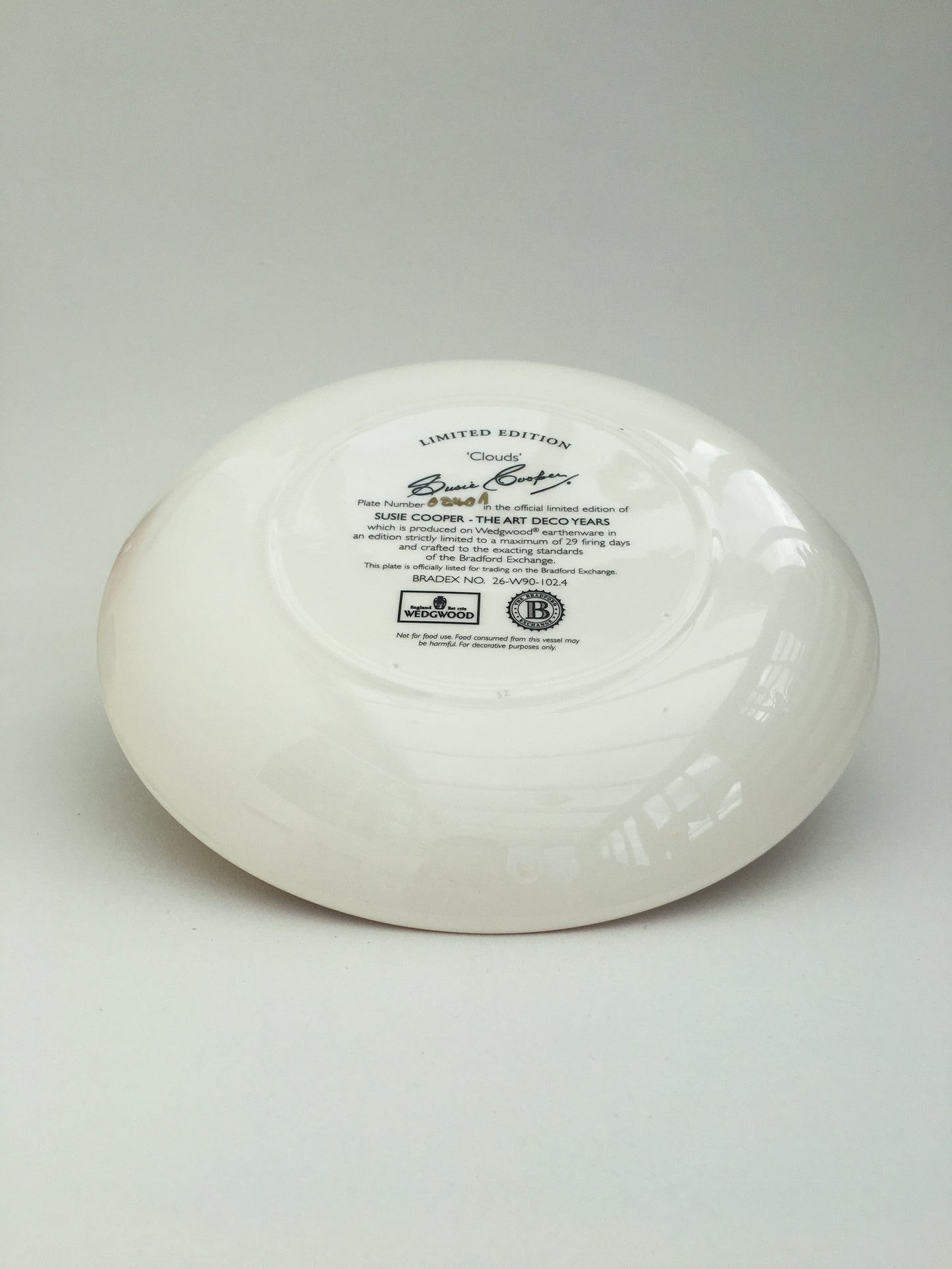Susie Cooper For Wedgwood - The Art Deco Years, Clouds Plate