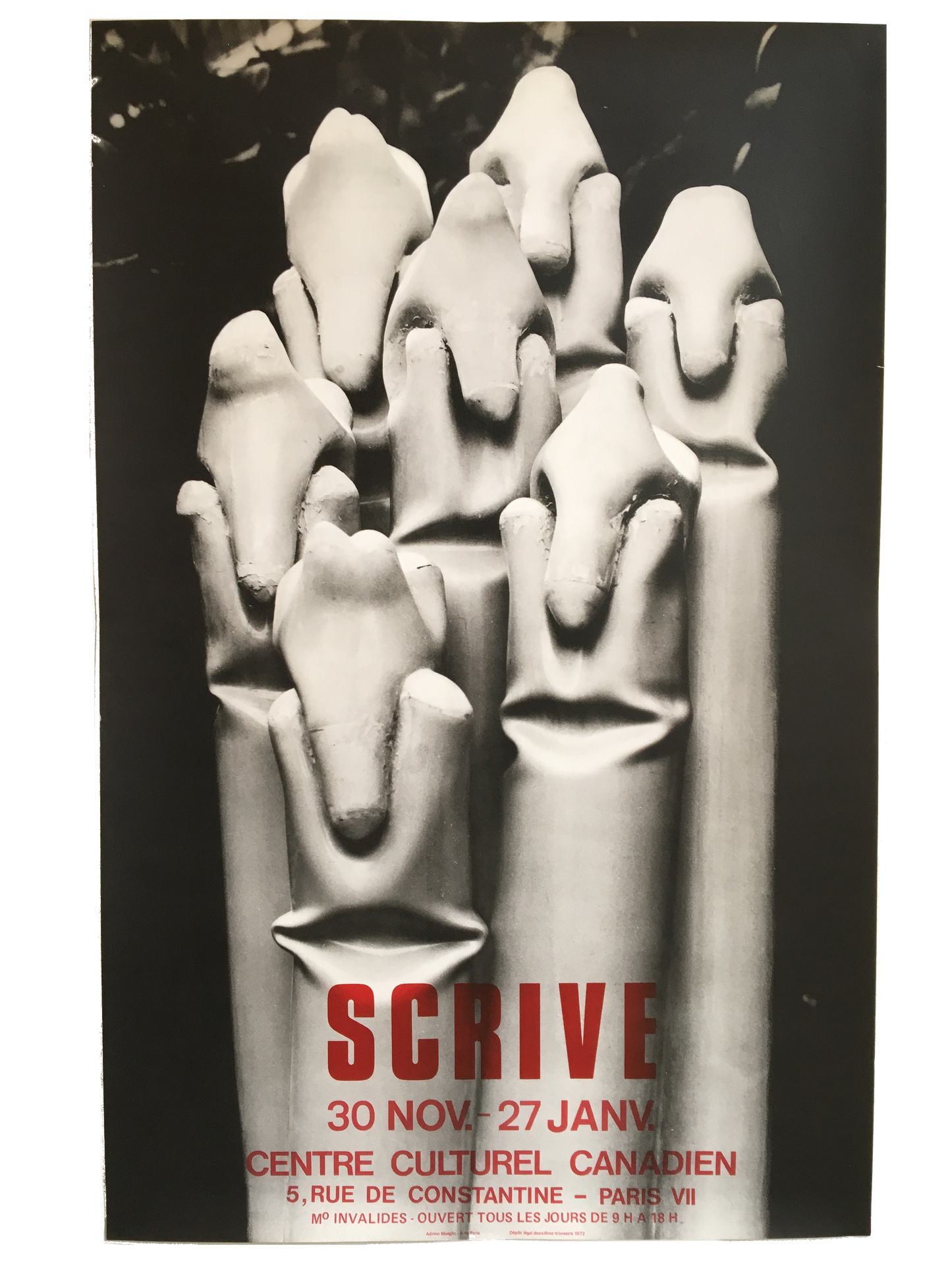 Philippe Scrive - 1972 Exhibition Poster