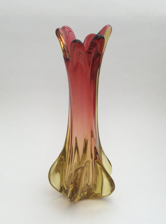 Flavio Poli Sommerso Glass Vase