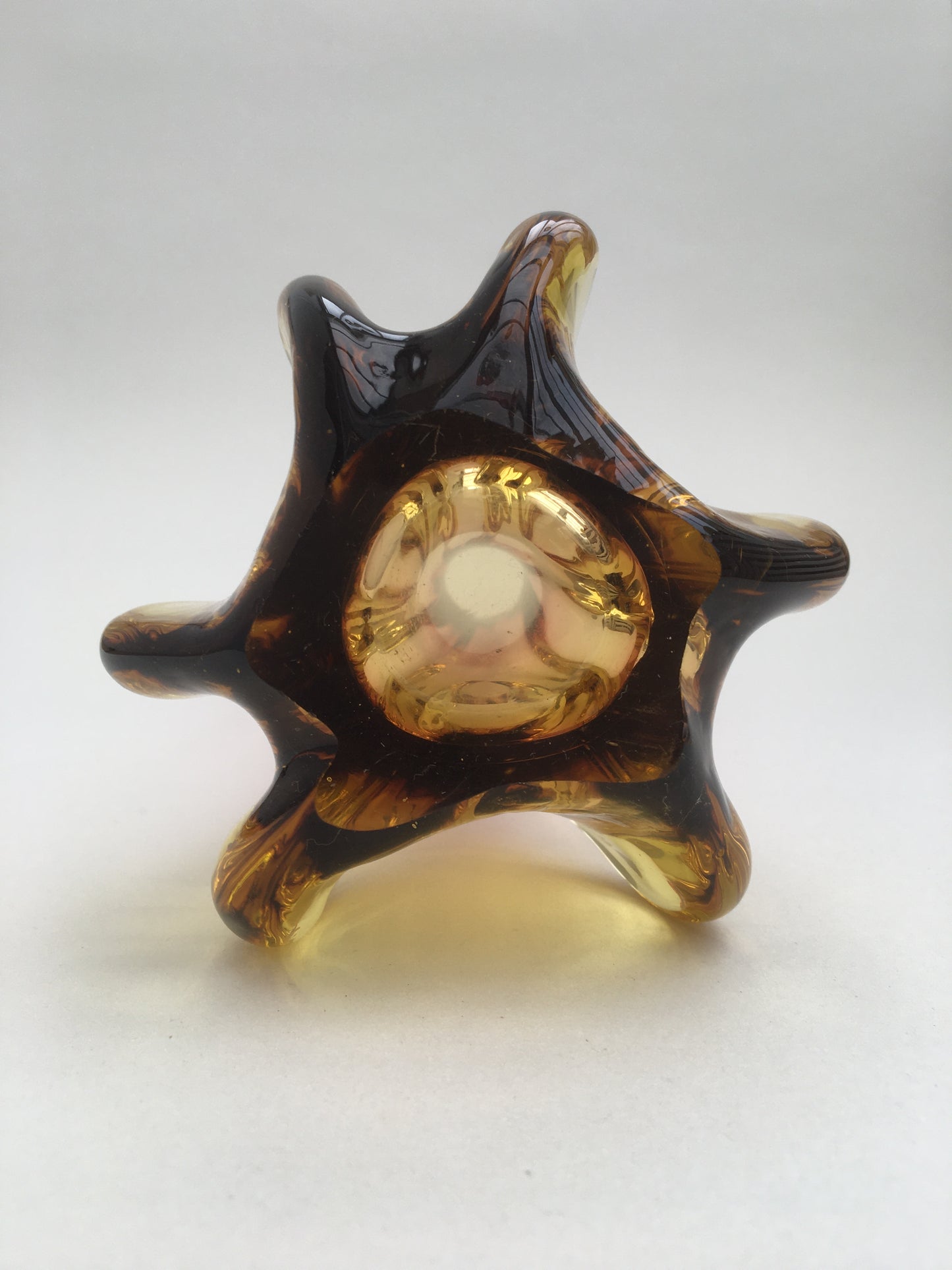 Flavio Poli Style Sommerso Glass Vase