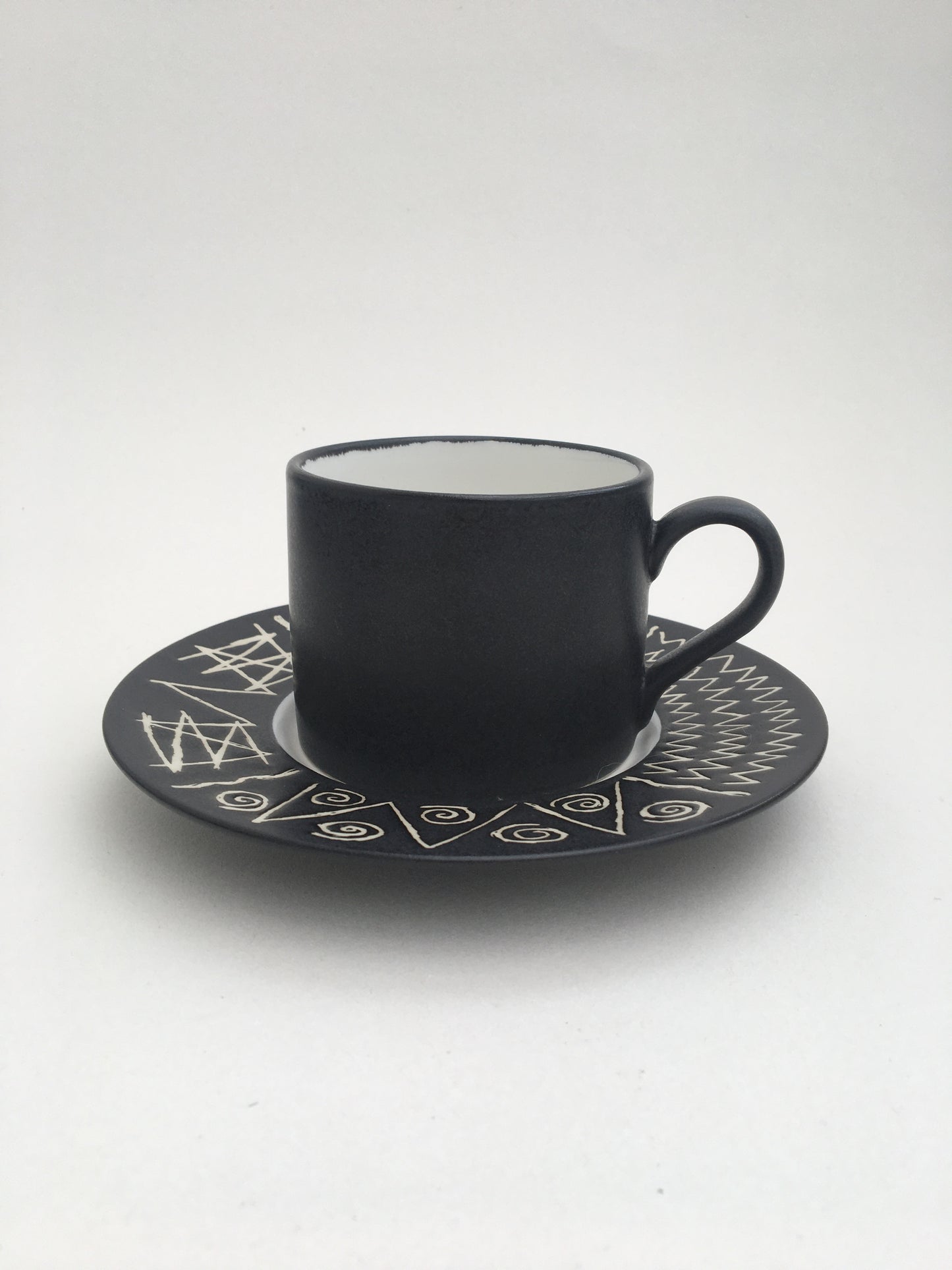 Habitat - Scraffito Cups & Saucers