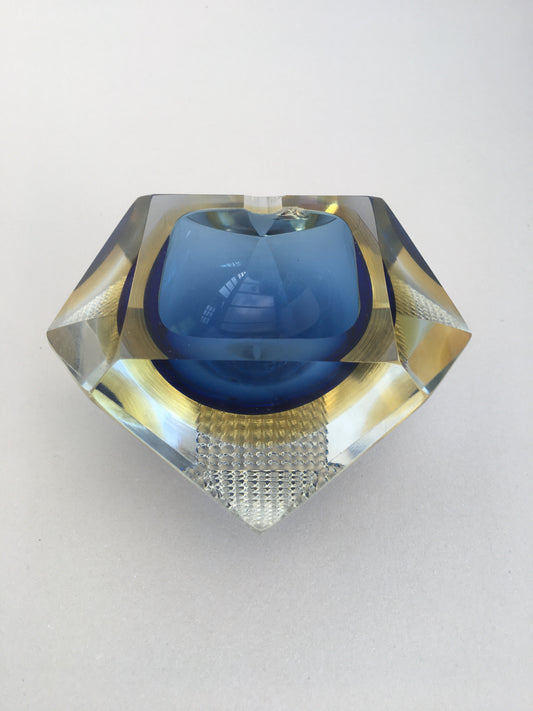 Faceted Sommerso Ashtray