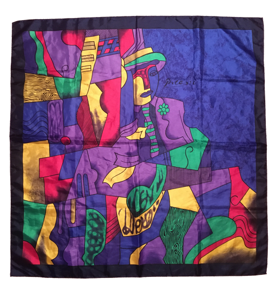 Picasso Scarf Blue
